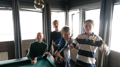 Sigurd, Simon, Oskar og Grim. Foto: Torstein Breivik